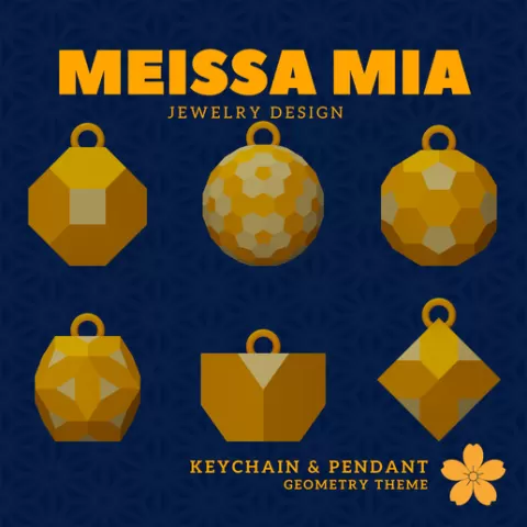28. Chamfered Solids Necklace and Earring - Girl's Fashion Accessories