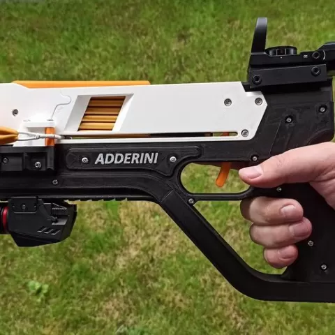 Adderini - 3D Printed Repeating Slingbow / Crossbow Pistol