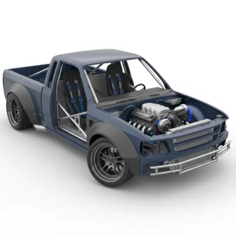 Drift Truck Conversion, car, rc car, bmw, mercedes w140, z4 e85, škoda octavia 3, off road, kart, bumper, handbrake, rally, racing, sim racing, car part, car model, vehicle model, scale car, automotive, electric car, wheel
