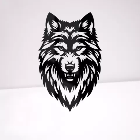 wolf alpha wall art - Danu Pubudu