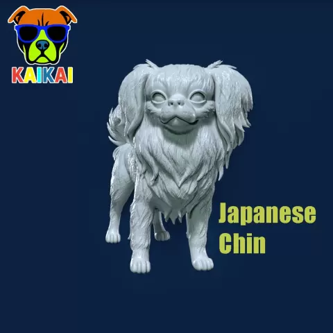 Japanese Chin Dog - Japanese Spaniel Dog - 3D print - Rubber Duck