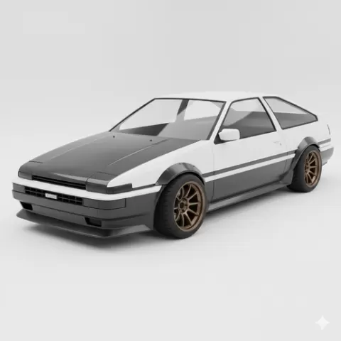 Toyota AE86 Drift, car, rc car, bmw, mercedes w140, z4 e85, škoda octavia 3, off road, kart, bumper, handbrake, rally, racing, sim racing, car part, car model, vehicle model, scale car, automotive, electric car, wheel