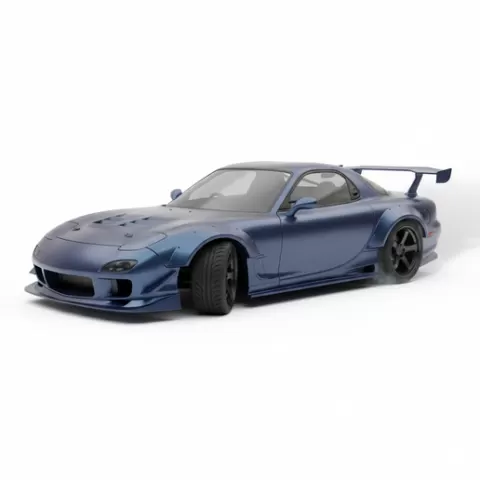 Mazda RX-7 Drift, car, rc car, bmw, mercedes w140, z4 e85, škoda octavia 3, off road, kart, bumper, handbrake, rally, racing, sim racing, car part, car model, vehicle model, scale car, automotive, electric car, wheel