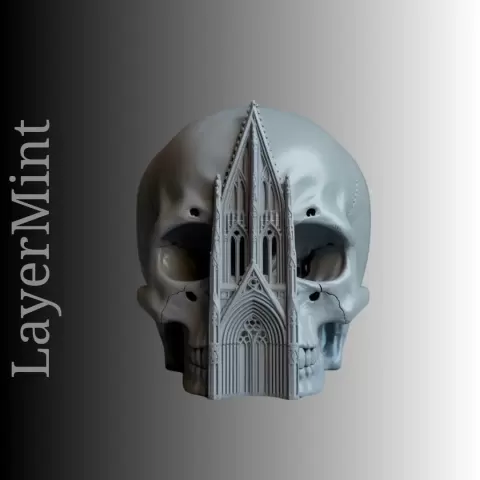Gothic Skull Cathedral 3D Model
