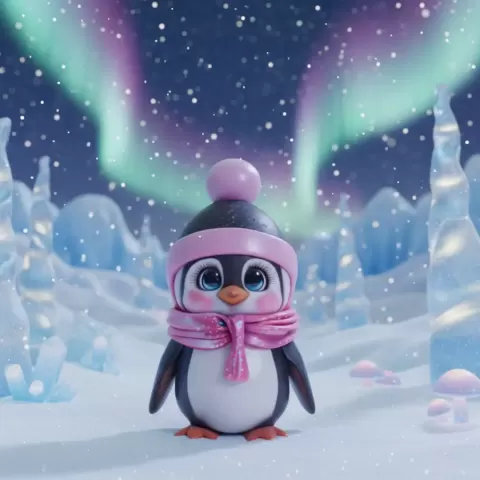 Ice penguin - Radiance Designs