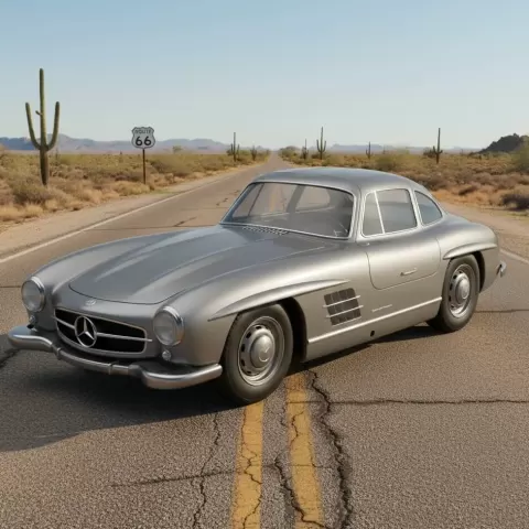 Mercedes-Benz 300 SL - Brainbits3D