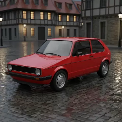 VW Golf I - Brainbits3D