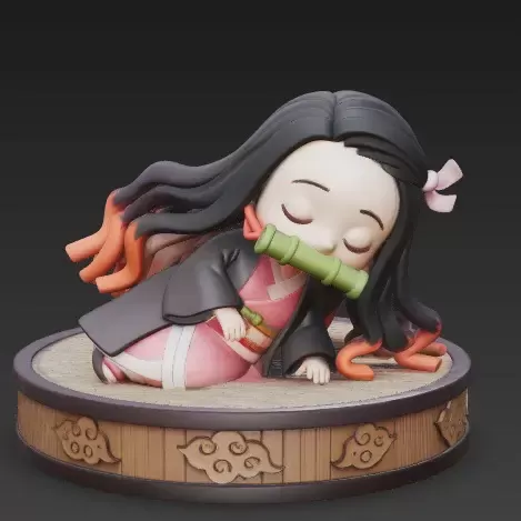 Nezuko descansando - Chibi World