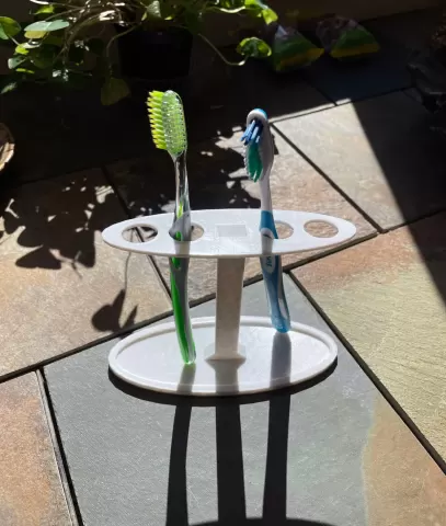 Travel toothbrush holder
