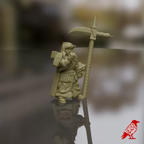 Pocket trench War: Sanctum minister (15mm scale) by Tordominis