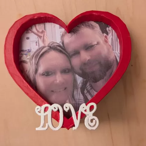 Heart shaped picture frame - Danielle6