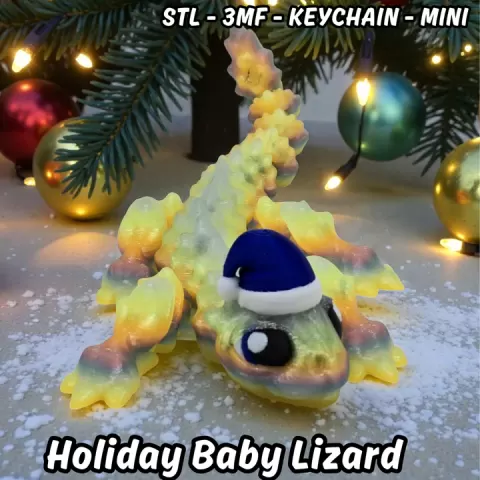 Holiday baby Lizard by MFP3D
