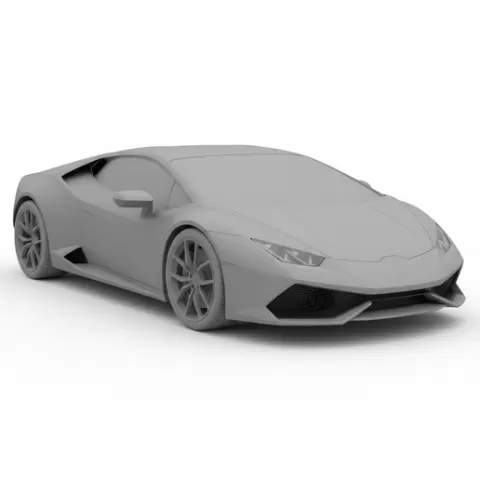 Lamborghini Huracán, car, vehicle, automobile, supercar, sportscar, coupe, sedan, racing, car STL, model car
