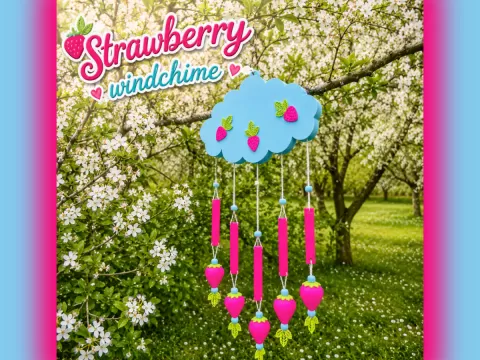Strawberry Windchime - 3Diana