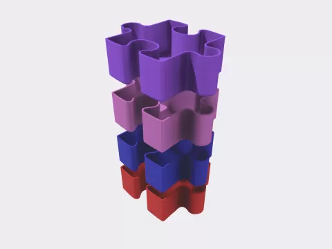 Puzzle piece organizer