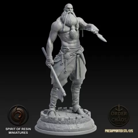 Sir Ordin, North Land Protector by Spirit of Resin Miniatures