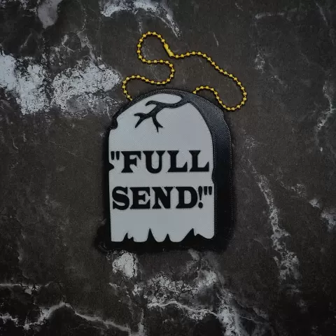 Full Send Gravestone Charm