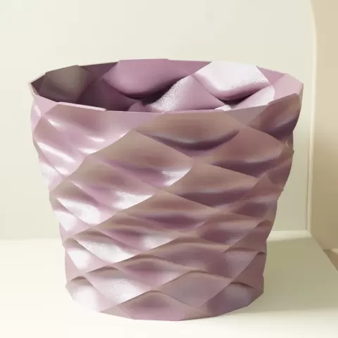Diamond Wave Planter - CreativeCraftainers