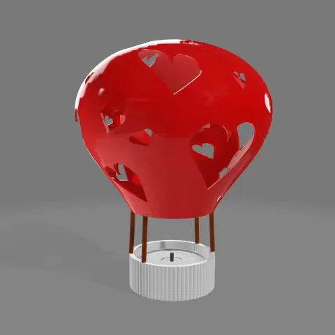 Love Hot Air Balloon - IKEA Candle Holder - Nicolo' Diemoz