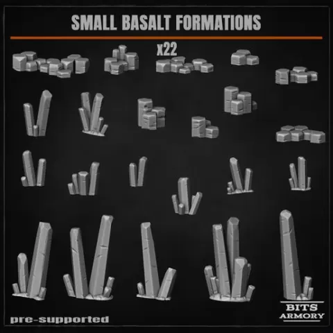Small Basalt Formations — Basing & Scenery Bits