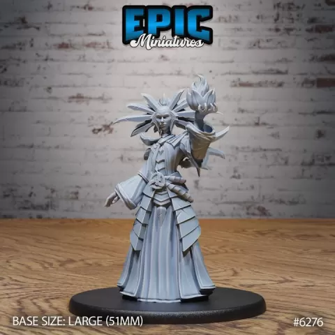 Lady of Pain Magic / Heavenly Servant / Divine Magic / Ritual Master / Magical Power Soldier / Angelic Warrior / Wizard Priest / Spellcaster Fighter Encounter by Epic-Miniatures