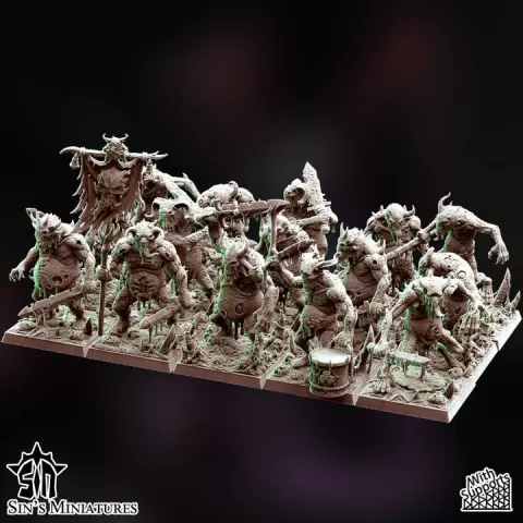 Plague Lesser Daemons by Sin's Miniatures