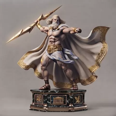 Greek Mythology - Gods - Zeus God of Sky, Lightning, Thunder, Law, Order, and Justice