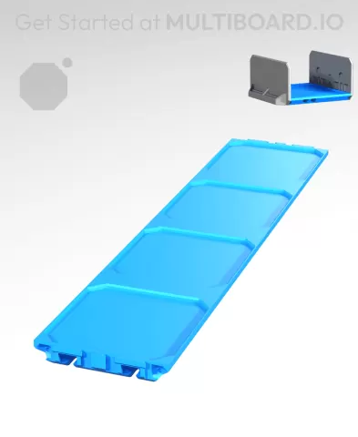 1x4 CU - Internal Grid - Multibin Drawer Base