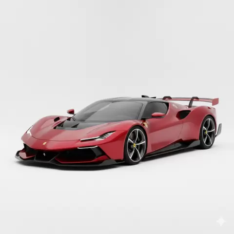 Ferrari F80 Concept, car, vehicle, automobile, supercar, sportscar, coupe, sedan, racing, car STL, model car