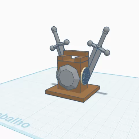 Medieval Sword Display Stand (Decorative Holder)