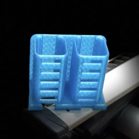 Trimmer-toothbrush holder