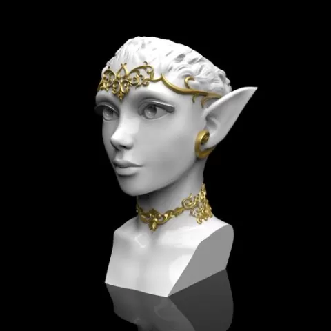 Elf Head Vase
