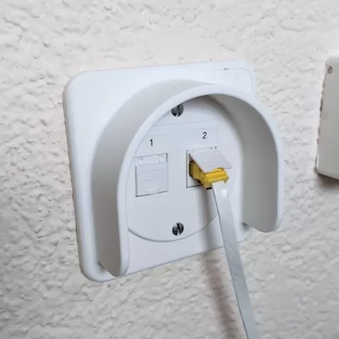 Ethernet Outlet Socket Protector Wallplate