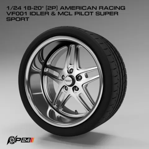 1/24 18-20" [2P] American Racing VF001 IDLER & MCL Pilot Super Sport