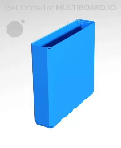 1x4x3.5 CU - Simple Walls - Multibin Shell