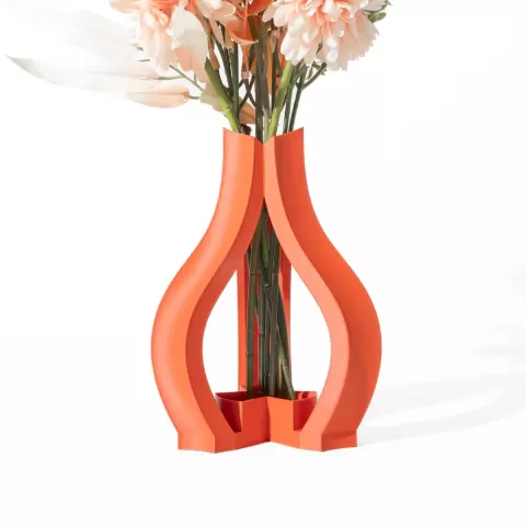 The Triso Vase, Modern and Unique Home Decor for Dried and Preserved Flower Arrangement | STL File