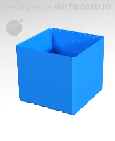 4x4x3.5 CU - Simple Walls - Multibin Shell