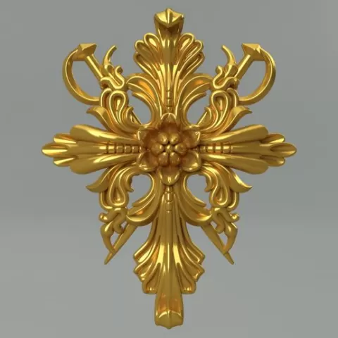 Residual Evil Village Alcina Dimitrescu Armorial cross pendant. Video game, props, cosplay