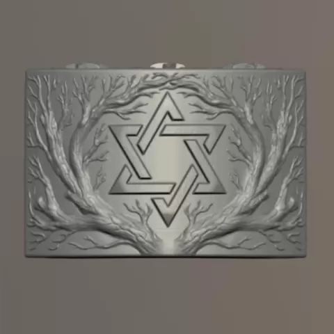 Elemental six-pointed star candle