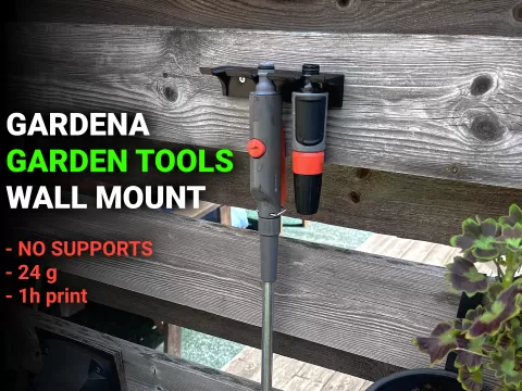 Wall mount for Gardena garden tools (3 tools)