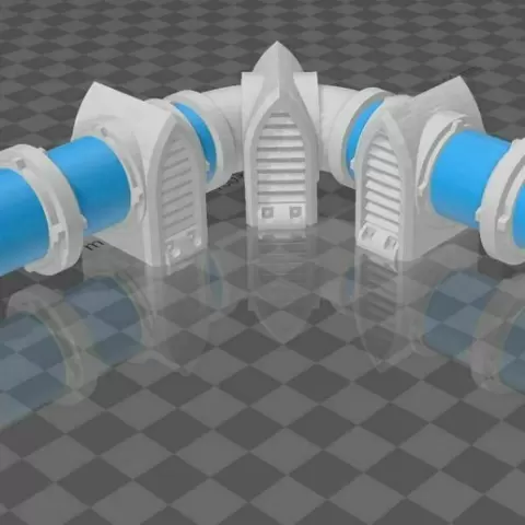 Modular Pipes for Warhammer 40K Terrain