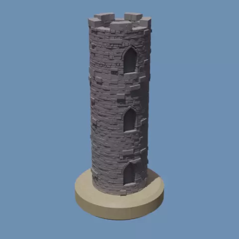 Medieval miniature tower