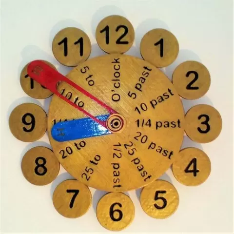Clock to aid telling the time