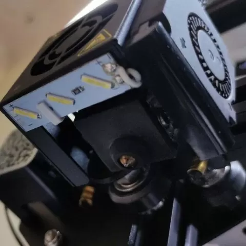 Ender 3 nozzle light