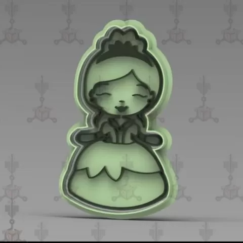 PRINCESS TIANA COOKIE CUTTERS