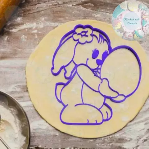Easter bunny cookie cutter