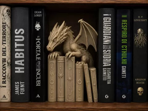 Dragon Book Nook | Fantasy Bookshelf Decor
