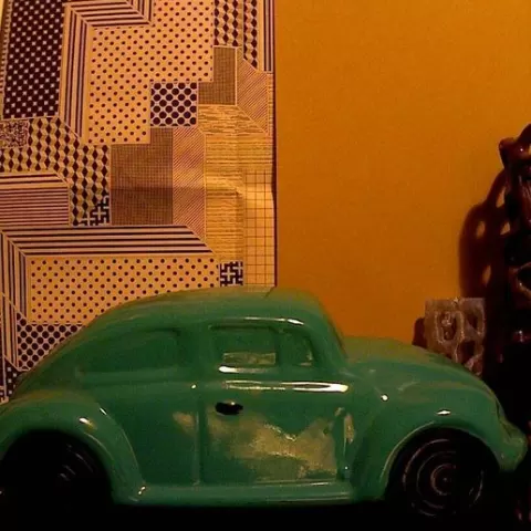 Ceramic VW Bug (Herbie)