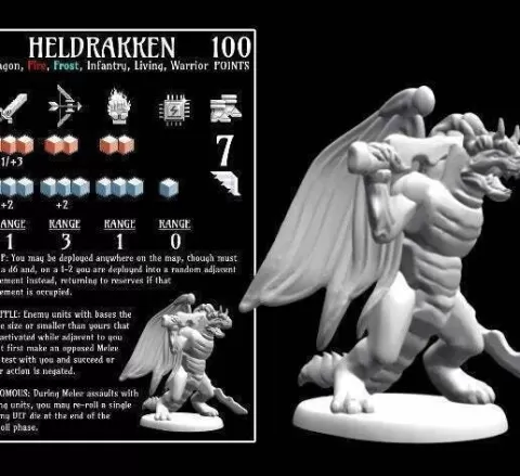 Heldrakken (18mm scale)