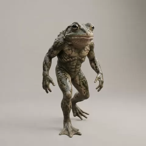 Paranormal Mystery Art - The Loveland Frogman - Loveland, Ohio